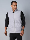 Men Grey Outdoor Padded Jacket