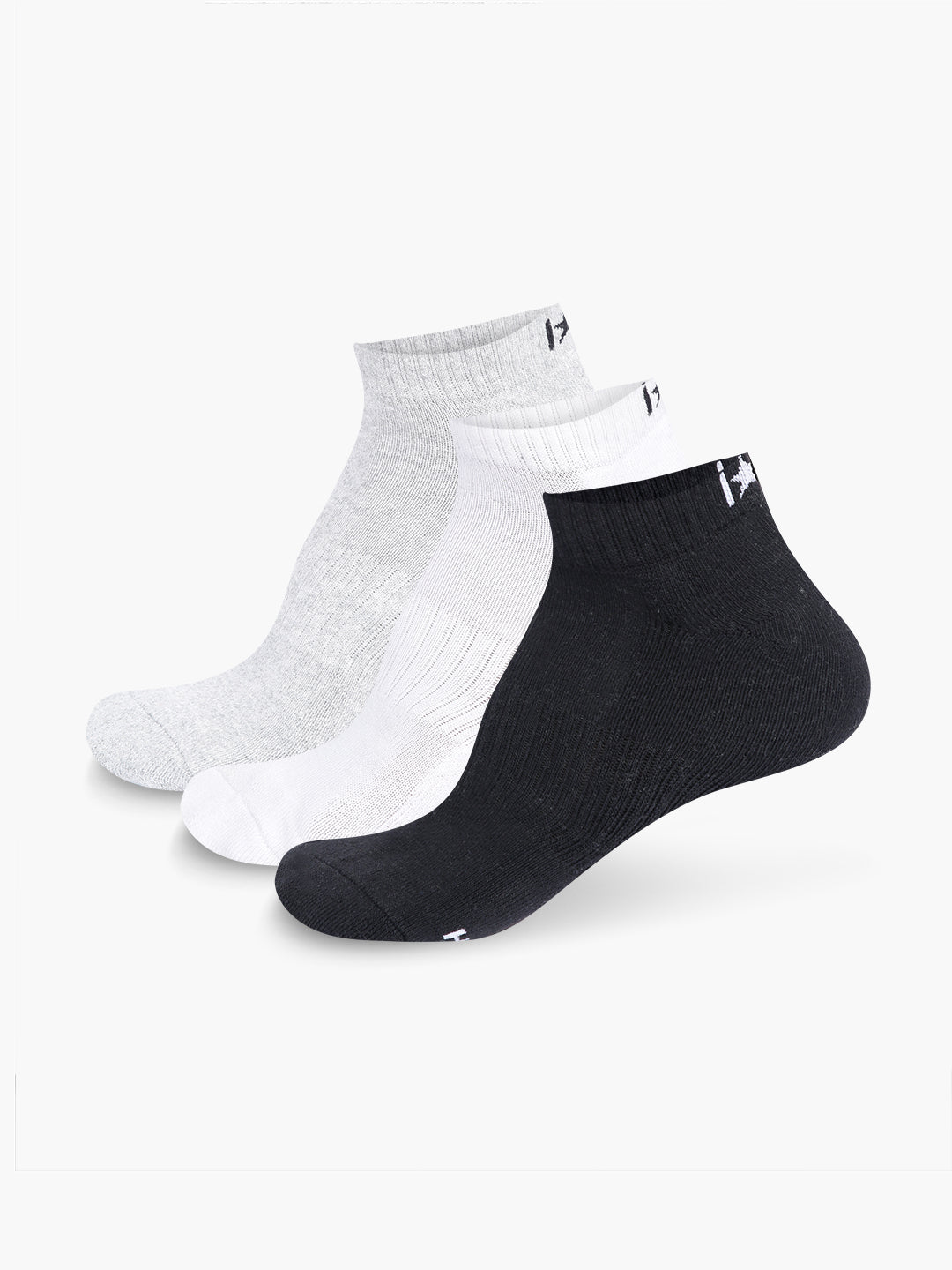 High Star Men Set of 3 Multicolor Ankle Length Socks