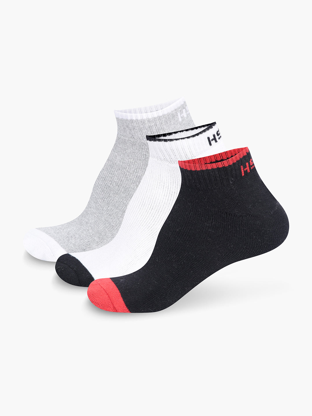 High Star Men Set of 3 Multicolor Ankle Length Socks