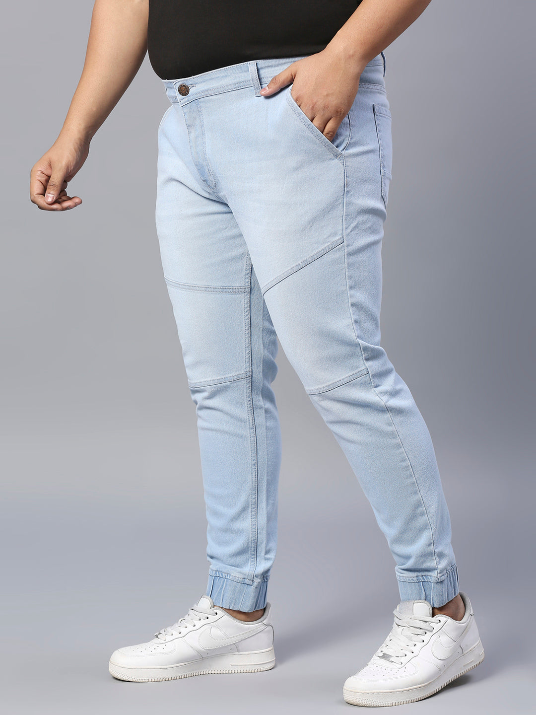 Men Plus Size Slim Fit Stretchable Jeans