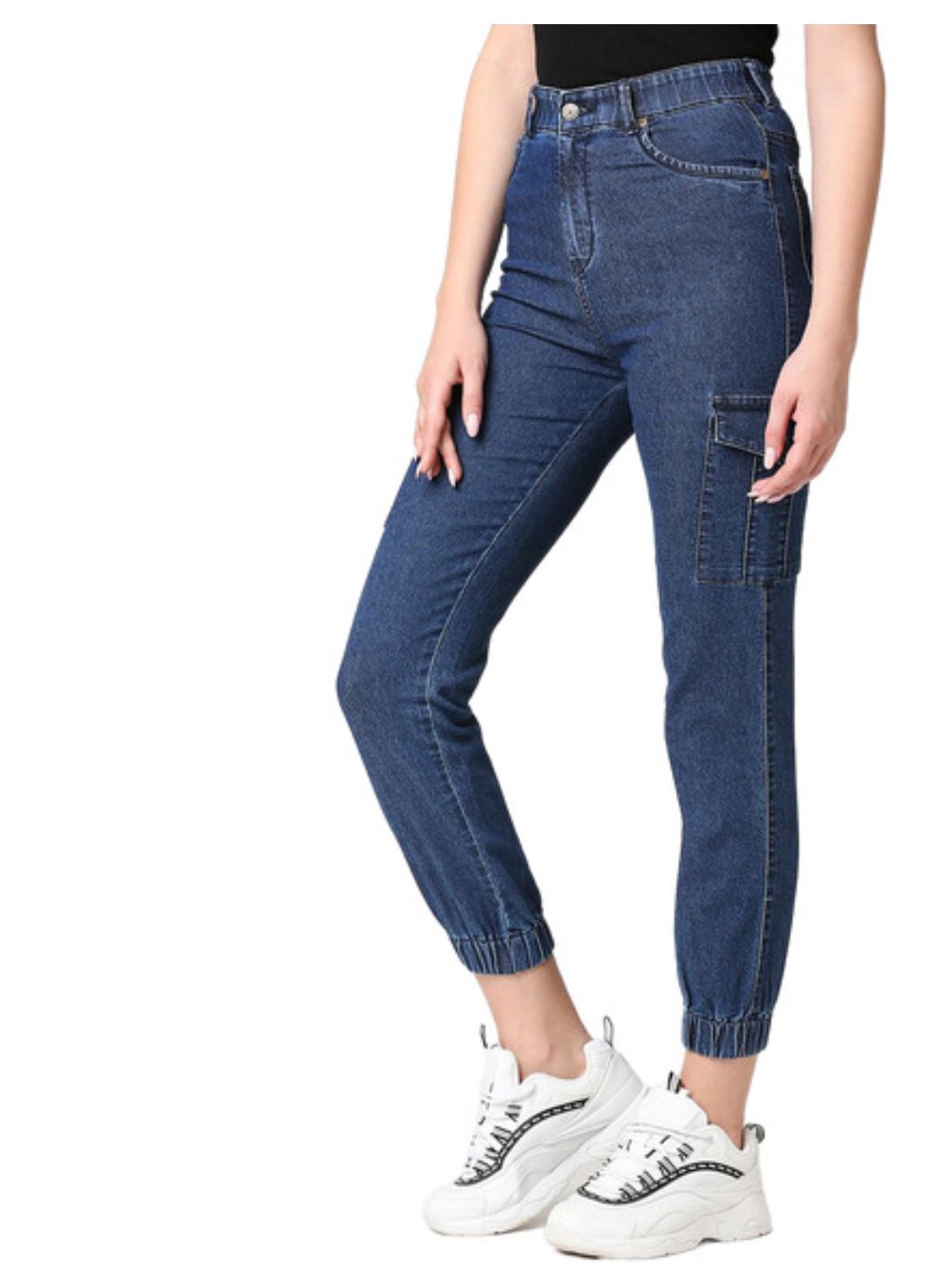 Women Blue Jogger Jeans