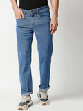 Men Blue Relaxed Fit Light Fade Jeans