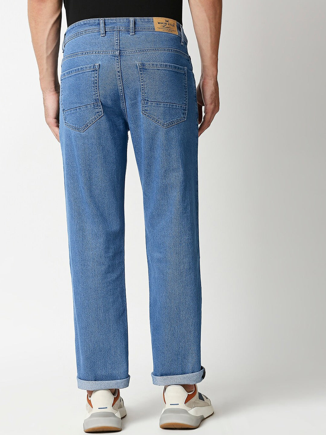 Men Blue Relaxed Fit Light Fade Jeans