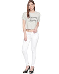 Women White Slim Fit Mid-Rise Clean Look Stretchable Jeans