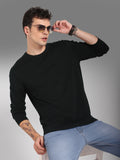 Round Neck Long Sleeves Cotton Pullover Sweater