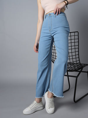 Women 90s Marine Straight Fit High-Rise Stretchable Jeans