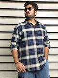 Plus Size Men Checked regular fit Casual Shirt