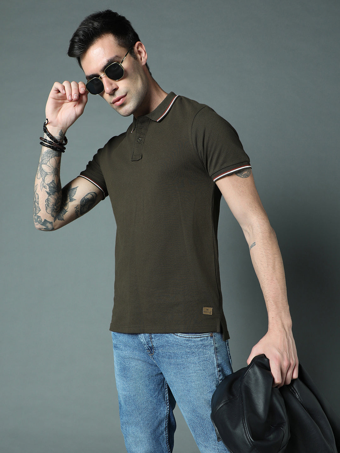 Polo Collar Regular Pure Cotton T-Shirts