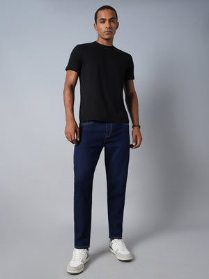 Men Tapered Fit Mid-Rise Clean Look Stretchable Jeans