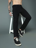 Men Straight Fit Mid-Rise Stretchable Clean Look Jeans