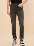 Men Mid Rise Straight Fit Light Fade Whiskers Stretchable Jeans