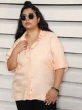 Plus Size Women Boxy Opaque Casual Shirt