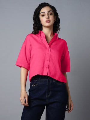 Women Classic Boxy Opaque Casual Shirt