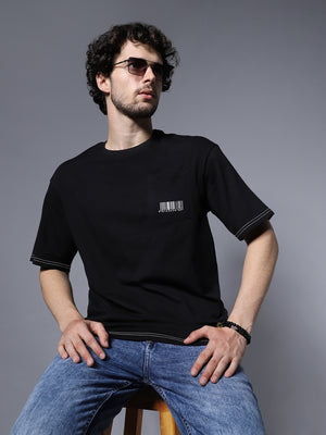 Round Neck Relaxed Fit Pure Cotton Casual T-Shirt