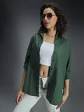 Classic Oversized Spread Collar Long Sleeves Cotton Casual Shirt