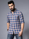 Classic Regular Fit Tartan Checked Pure Cotton Casual Shirt