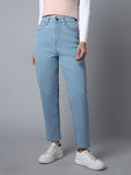 Women Clean Look High-Rise Cotton Jeans