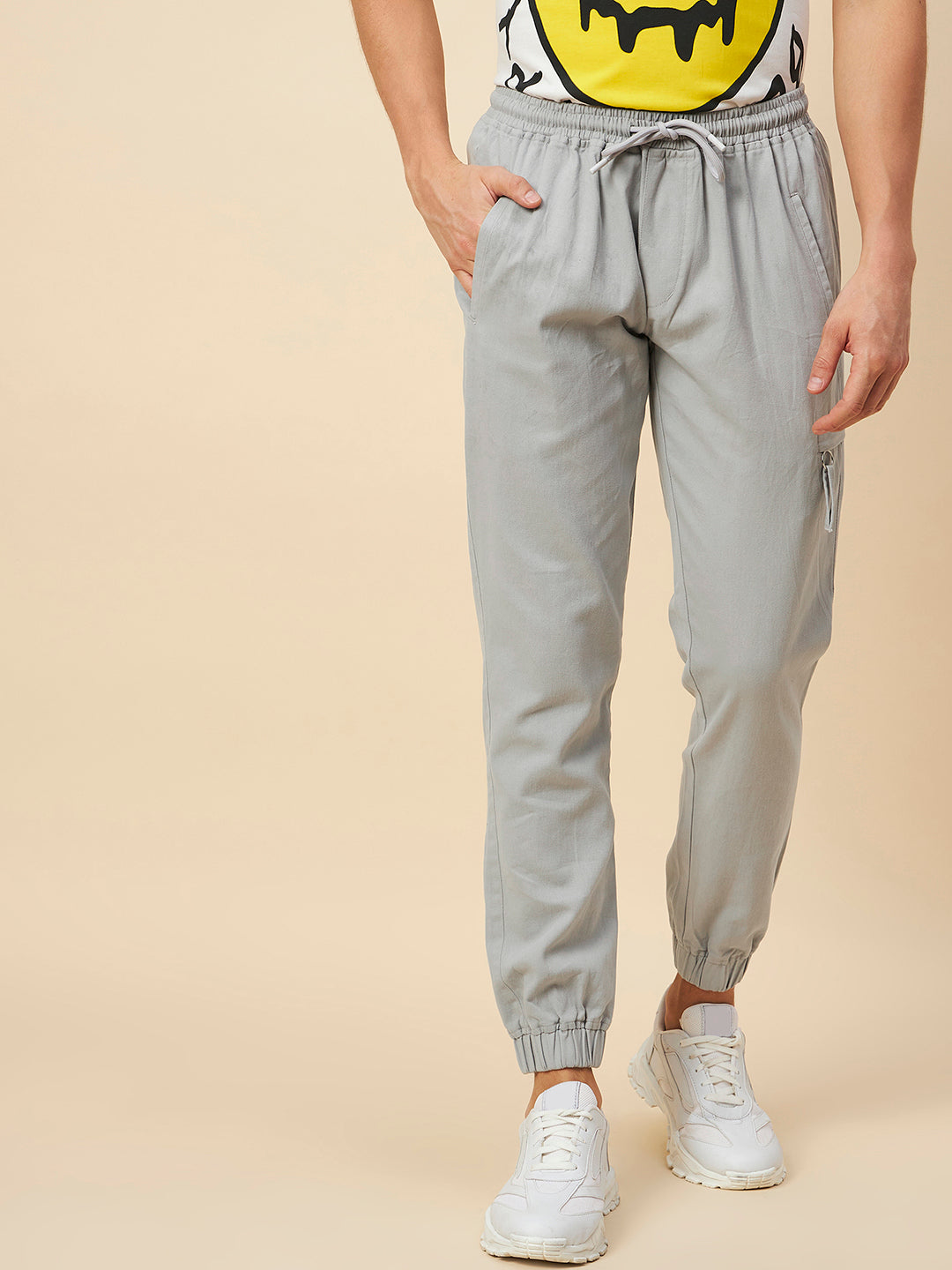 Men Mid-Rise Cargo Joggers