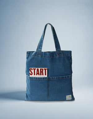 Unisex Denim Tote Bag