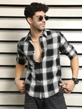 Men Regular Fit Opaque Checked Casual Shirt