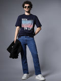 Men Straight Fit Clean Look Light Fade Stretchable Jeans