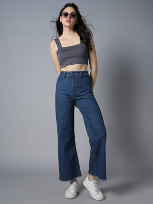 Women 90 marine straight Fit High-Rise Stretchable Jeans