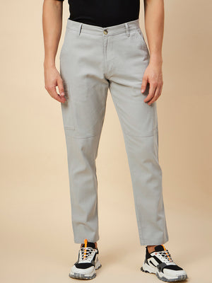 Men Mid Rise Woven Cargo Trouser