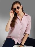 Classic Spread Collar Pure Cotton Casual Shirt