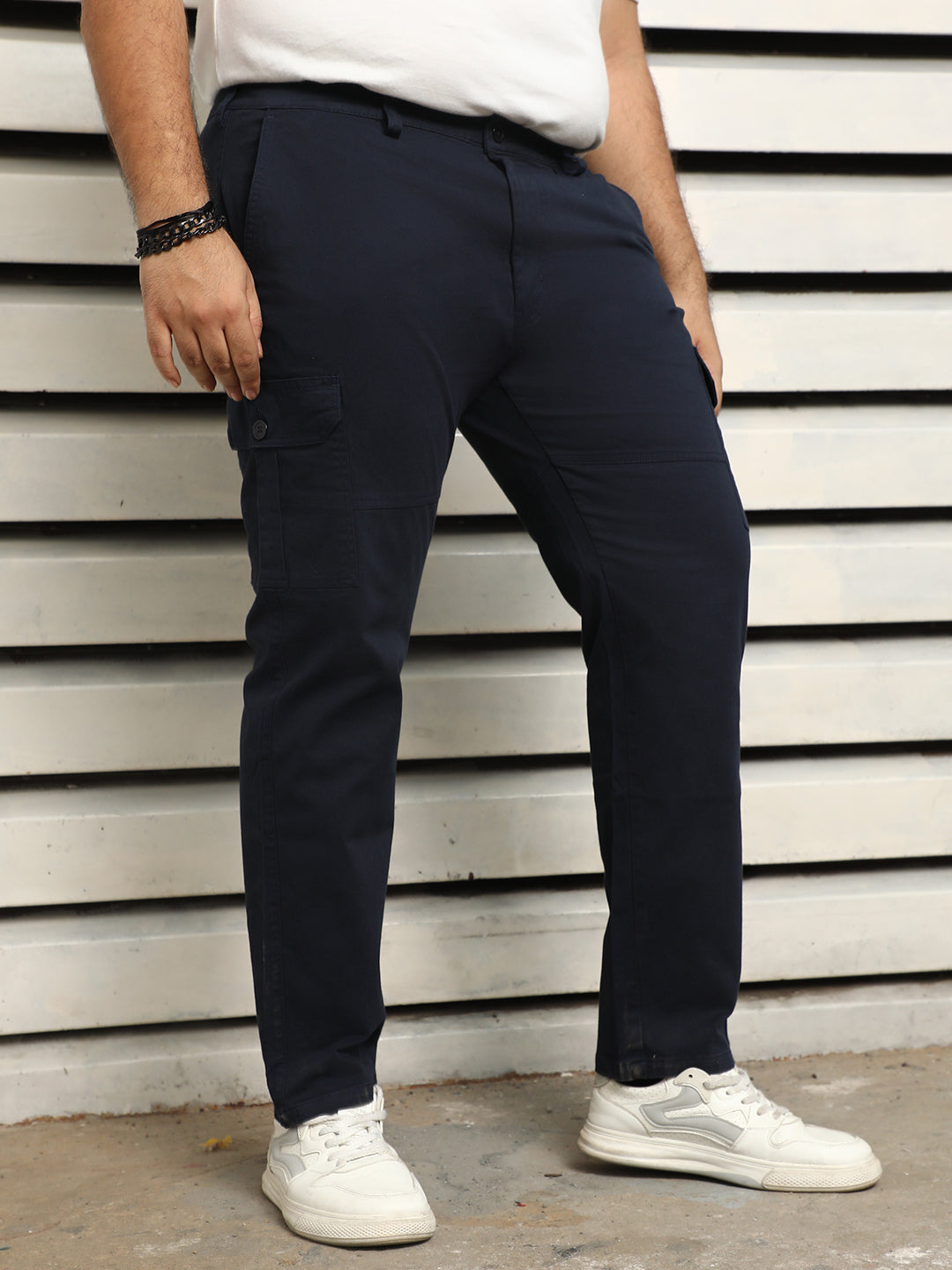 Plus Size Men Easy Wash Chinos Trousers