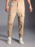 Men Relaxed Mid-Rise Cargos Trousers