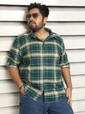 Plus Size Men Checked regular fit Casual Shirt