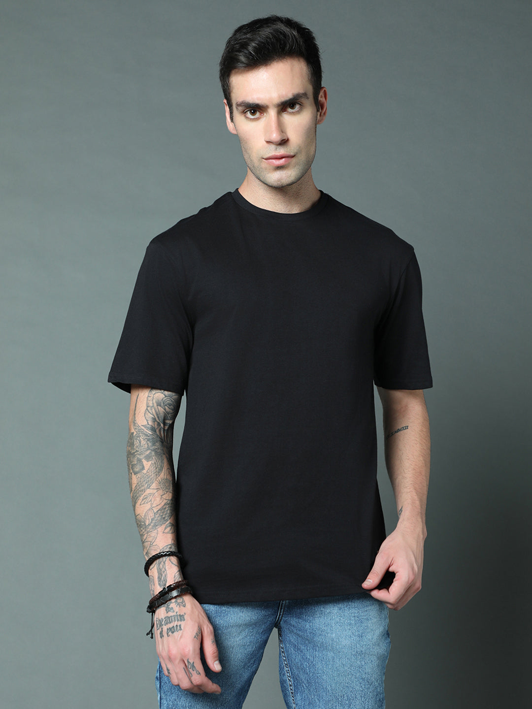 Round Neck Relaxed Fit Pure Cotton short sleeve Tshirts