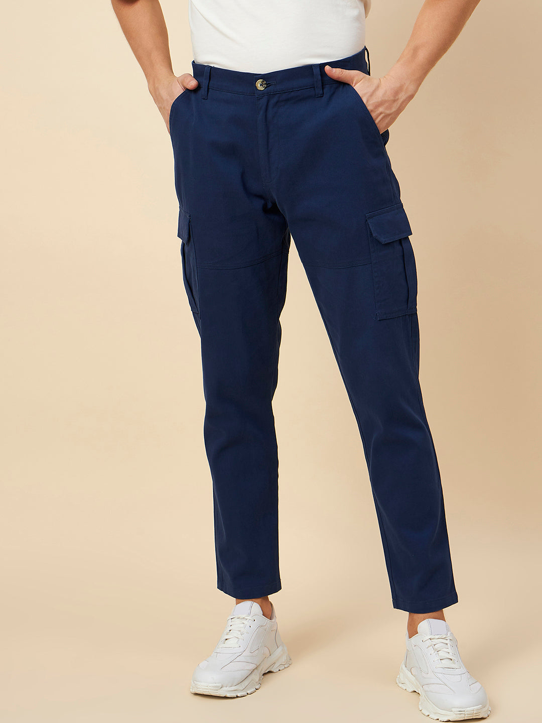 Men Mid Rise Cargo Trouser