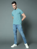 Polo Collar Pure Cotton T-shirt