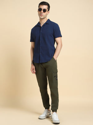 Men Mid Rise Cargo Joggers