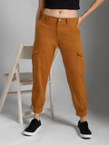 Women Mid-Rise Cotton Joggers