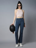 Women Bootcut High-Rise Clean Look Stretchable Jeans