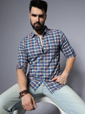 Classic Tartan Checks Opaque Cotton Casual Shirt