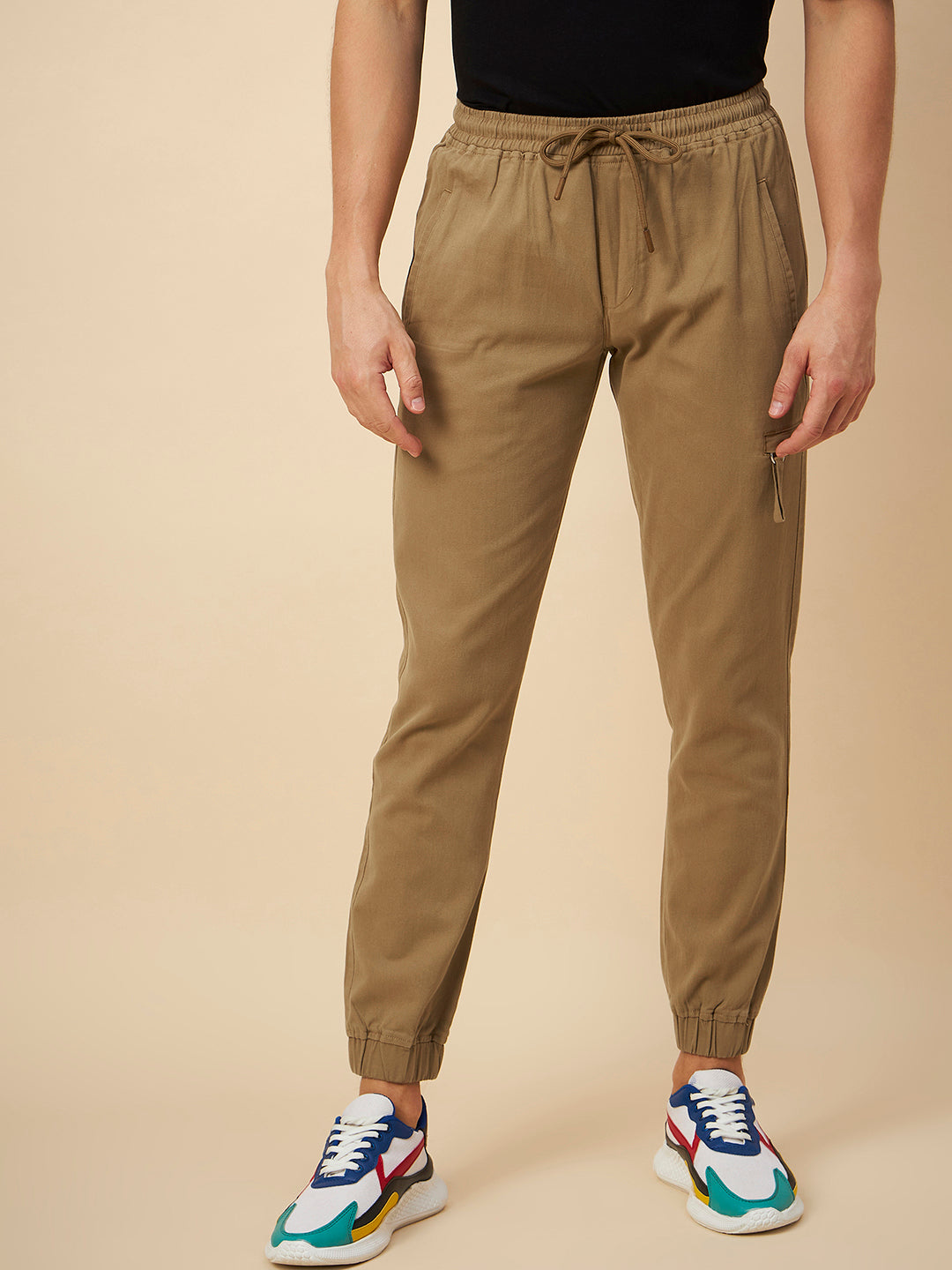 Men Mid-Rise Non Iron Joggers