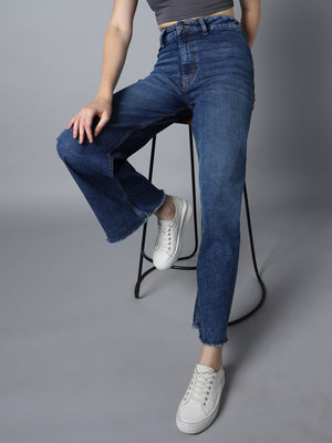 Women 90 Marine Straight Fit High-Rise Jeans