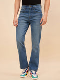 Men Bootcut Light Fade Stretchable Jeans