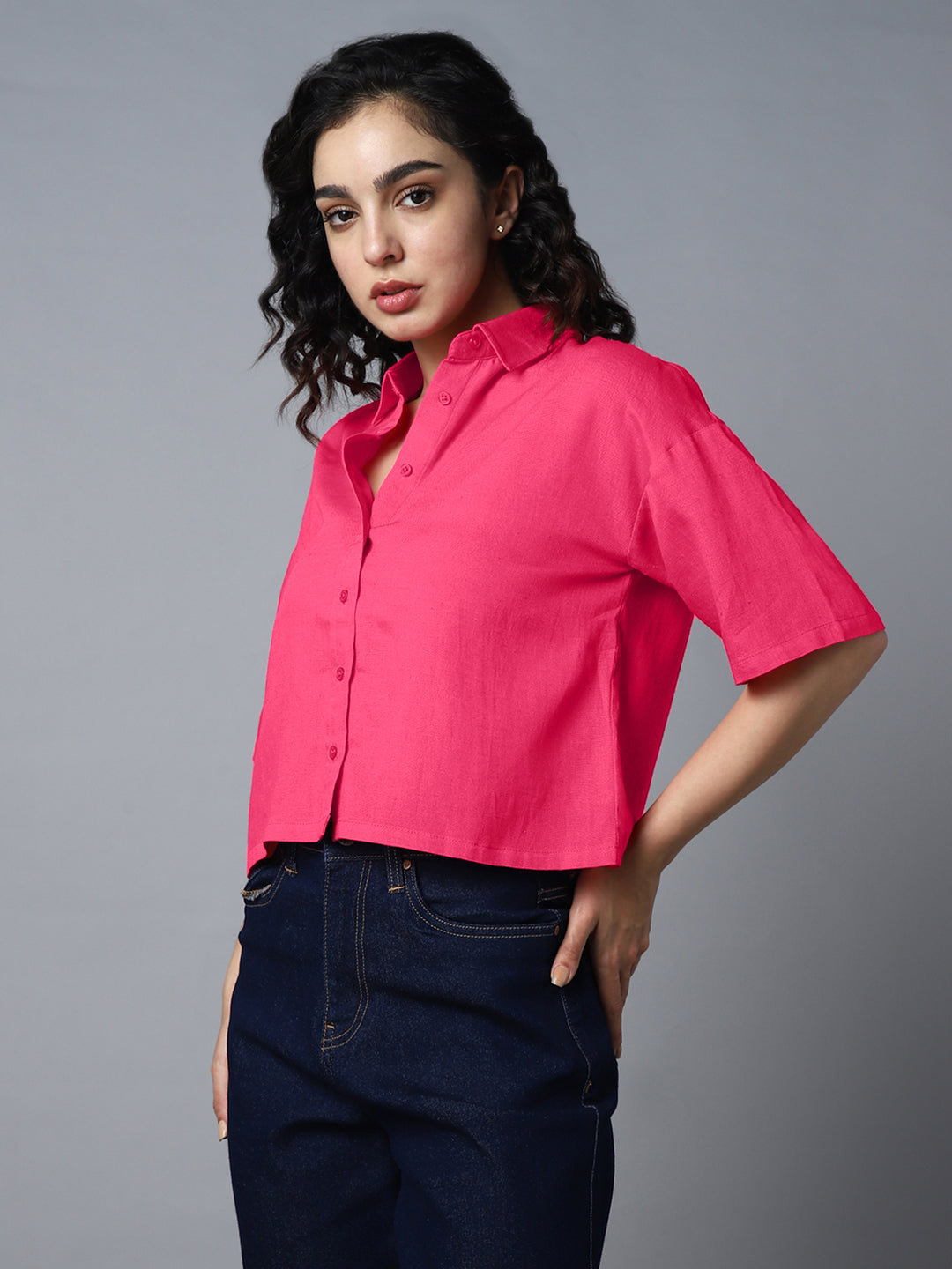 Women Classic Boxy Opaque Casual Shirt