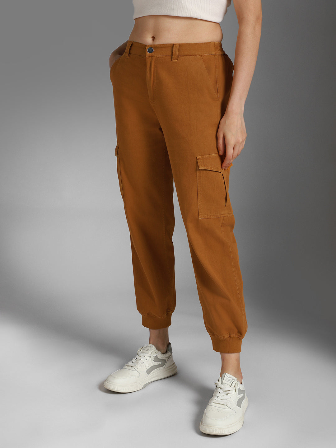 Women High-Rise Cotton Joggers