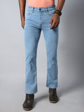 Men Bootcut Mid-Rise Clean Look Stretchable Jeans