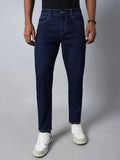 Men Tapered Fit Mid-Rise Clean Look Stretchable Jeans