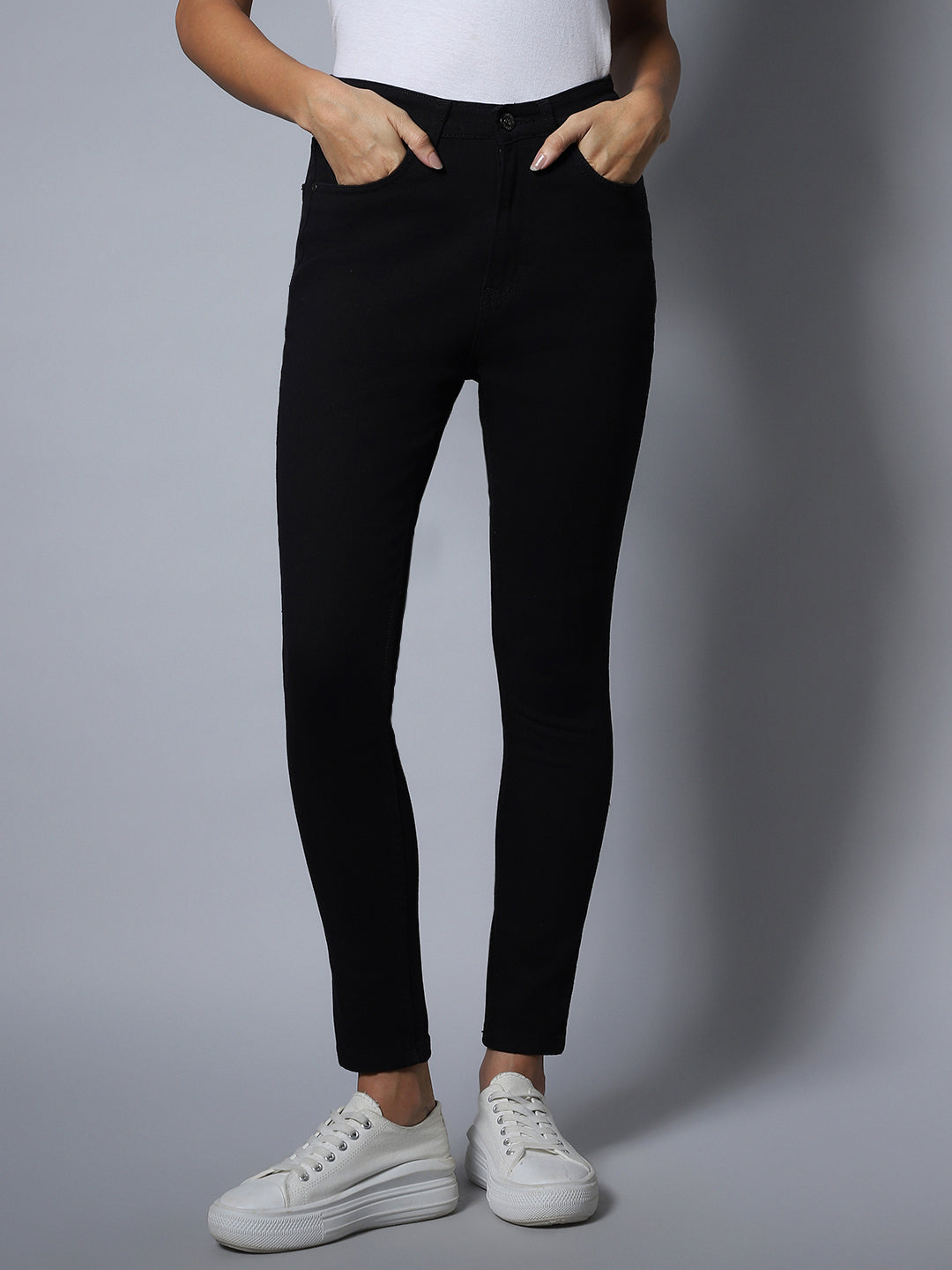 Stretch Super Skinny Fit Clean Look Jeans