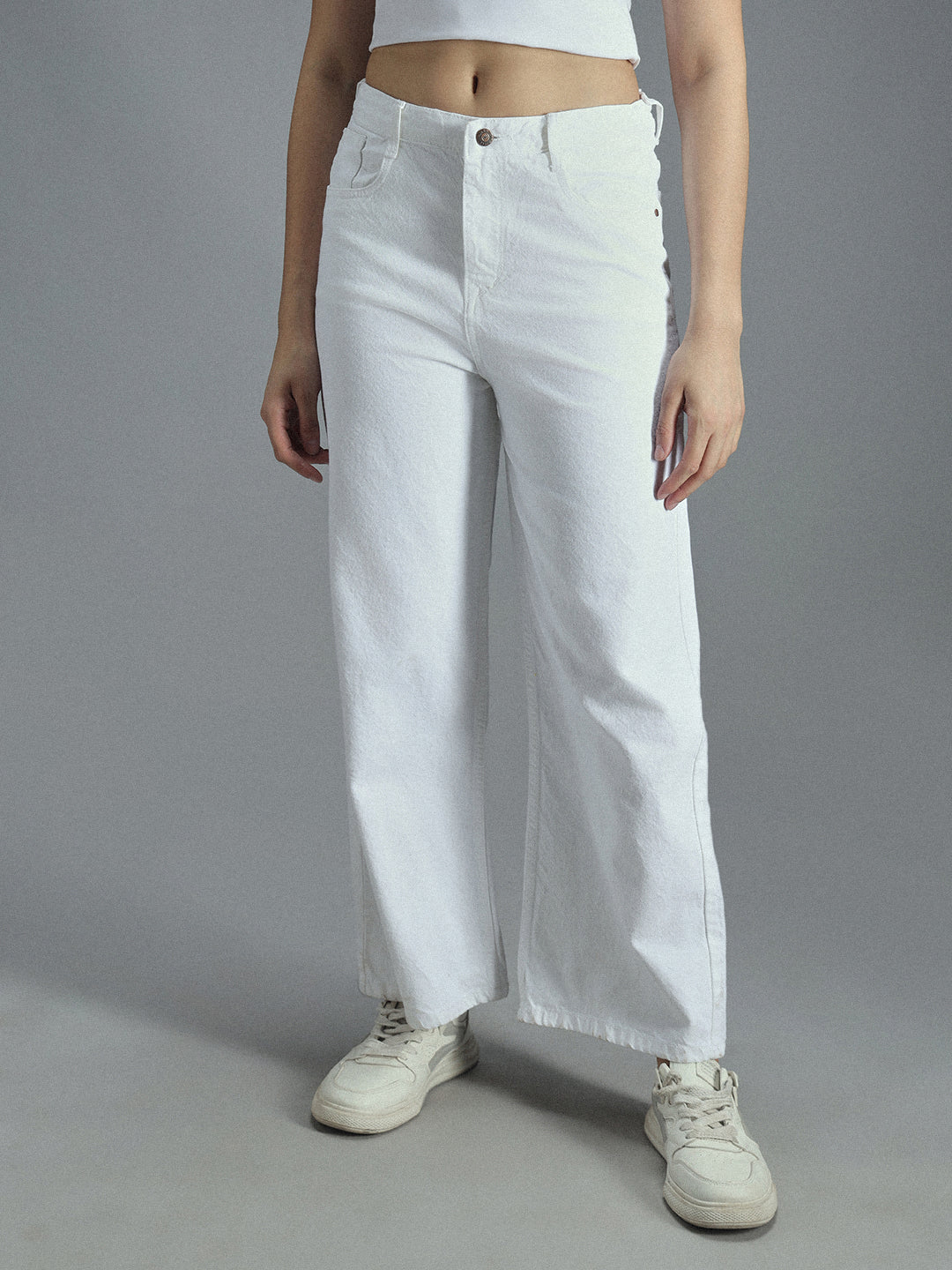 Women 90s Baggy Cotton Jeans