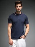 Polo Collar Short Sleeves Cotton Regular T-shirt