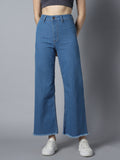 Women 90s Straight Fit High-Rise Clean Look Stretchable Jeans