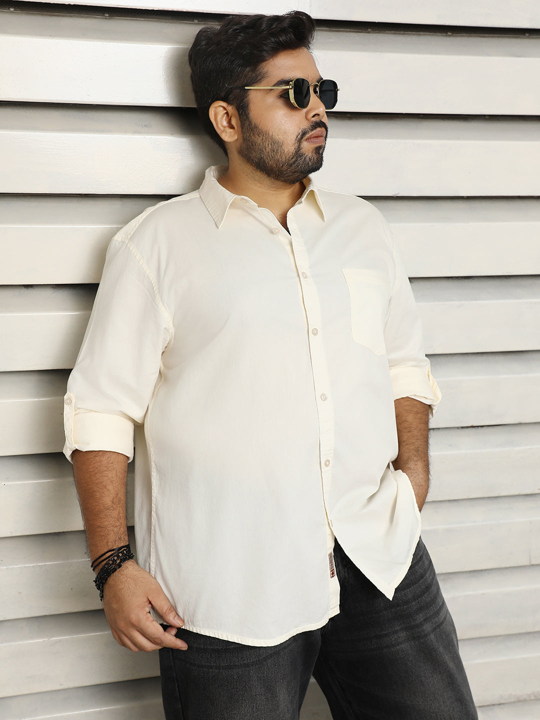 Plus Size Men Regular Casual Shirt